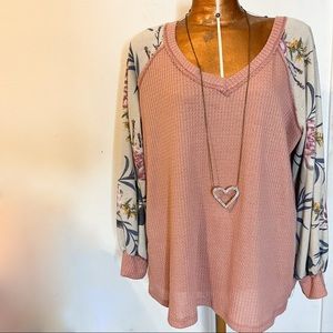 White birch long sleeved top